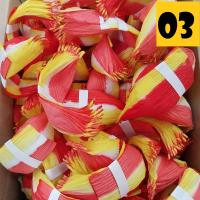 ราคา กลีบกระทงเปลือกข้าวโพด กลีบกระทง กลีบดอกบัว กระดาษคละสี 1 มัดมี 20 กลีบ (22865295290)