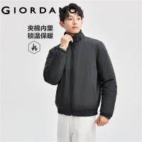 ราคา GIORDANO Men Jackets Stand Collar Zip Front Warm Jackets Snap Button Pockets Simple Fashion Casual Padded Jackets 01074683 (22920871130)