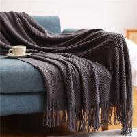 ราคา 127x17 0ซม 130x220cm ผ้าห่มถักนิตติ้งฤดูหนาว Thicken Chunky ผ้าคลุมโซฟาสำหรับโซฟาเตียงนอนสีเทา Morandi สีฟ้า สีแดงเครื่องปรับอากาศลายสก๊อตผ้าห่มขนแกะตกแต่งบ้านโรงแรม (7608163848)