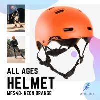 ราคา OXELO MF540 Skating Skateboarding Scootering Helmet Neon Orange SKATEBOARD LONGBOARD WAVEBOARD ลองบอร์ด เวฟบอร์ด Scooter สกู๊ตเตอร์ รองเท้าสเก็ต หมวกกันน็อค Roller Skate (12186560939)