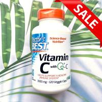 ราคา 50 Sale EXP 1 25 วิตามินซี คิว ซี Vitamin C with Q C 1000 mg 120 Veggie Caps Doctors Best (22703230861)