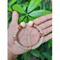 ราคา กำไลหางช้างเเท้ สีขาวล้วน หรือ หางช้างเผือก ลงยาสุโขทัย ฟรีไซค์ พร้อมส่ง (16287918272)