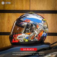 ราคา หมวกกันน็อค INDEX รุ่น 811 แว่นชั้นเดี่ยว size L ขนาด 58 60 ซม มีลายให้เลือกเยอะมากๆ (22807507897)