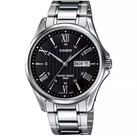 ราคา นาฬิกาข้อมือผู้ชาย เลขโรมัน กันน้ำ 100M สายสแตนเลส รุ่น MTP 1384 (22346308645)