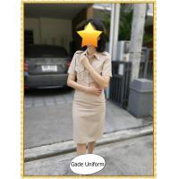 ราคา ชุดข้าราชการหญิง ชุดสีกากี แขนสั้น ชุดข้าราชการครู มีทุกไซส์ (22462002205)