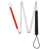 ราคา Aluminum Folding Cane 4 Sec Folding Cane with Rolling Tip for Blind Walking Stick (22260392179)