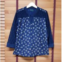 ราคา Cottonstore เสื้อผ้าไทยผญ กานดา หม้อห้อม แขนยาว ฝ้าย 100 cotton พื้นเมือง คราม ลูกไม้ เสื้อเบลาส์ สาวอวบ ชุดทำงาน ผ้าไทย เสื้อคนอ้วน เสื้อผู้ใหญ่ (10990951635)