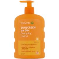 ราคา Woolworths sunscreen spf 50 everyday lotion ครีมกันแดดสุดคุ้มจาก Aus (20499283958)