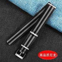 ราคา 2024 CAI 时尚25 nato nylon canvas watch strap for men for for Omega Seamaster Tudor Hamilton Mido Rolex 22mm (21176616004)