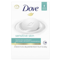 ราคา Dove Beauty Bar Sensitive Skin 106g x 4 Bars โดฟ บิวตี้บาร์ เซนซิทีฟ สกิน สบู่ก้อน แพ็ค4ก้อน (21589483467)