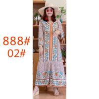 ราคา ชุดเดรสสไตล์โบฮีเนี่ยน ลายดอกไม้น่ารัก เนื้อผ้านิ่มใส่สบาย สปันเกรดA รุ่นอก44 48 (12391090305)