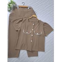 ราคา ชุดเซตสาวอวบอ้วน Miss M A Closet สาวพลัสไซส์ เสื้อแฟชั่นแต่งลูกไม้ กางเกงขายาว 38 นิ้ว Clothing Lady Women ผู้หญิง (22421496969)