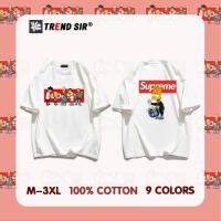 ราคา TrendSir พร้อมส่งเสื้อโอเวอร์ไซส์ เสื้อยืดนิ่ม The Simpsons Supreme ไม่ยับ ไม่ย้วย100 Cotton 9สี M 3XL (22311623081)