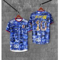 ราคา เสื้อฟุตบอลญี่ปุ่น เสื้อฟุตบอล japan พิมพ์ลายทั้งตัว JP 006 (21375755891)