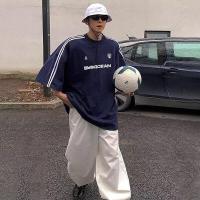 ราคา MNO 9 T shirts T110 เสื้อยืดชายทรงOversize แขนสั้น ไหล่ตก เสื้อผู้ชาย Oversize สไตล์เกาหลี (21989231710)