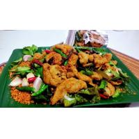 ราคา น้ำพริกหนังไก่กรอบ1โลรสดั้งเดิม (18951428418)
