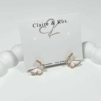 ราคา Claire kos ต่างหูผีเสื้อ คริสตัล เปลือกหอย (22224143031)