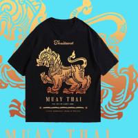 ราคา เสื้อยืดสตรี ลายมวยไทย เสื้อมวยไทย Muay Thai s 5xl เสื้อยืดสตรี (22138479784)