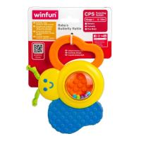 ราคา WINFUN BABY BUTTERFLY RATTLE ของเล่นยางกัด (22335059401)