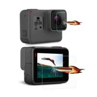 ราคา กระจกเทมเปอร์ตัวป้องกันกรอบเคสสำหรับ GoPro โกโปรพระเอก5 6 7 Hero5 Hero6 Hero7สีดำเลนส์กล้องถ่ายรูปหน้าจอ LCD ฟิล์มป้องกัน (8168761339)