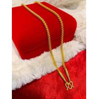 ราคา สร้อยผ่าหวาย 1 บาท ทองเหลืองแท้หุ้มทองแท้ สีเทียบแท้ 99 9 (20012512449)