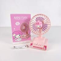 ราคา พัดลมตั้งโต๊ะ Sanrio 3ใบพัด ปรับความแรงได้ 3ระดับ ชาร์จUSB พัดลมมินิน่ารัก ลายการ์ตูน คุโรมิ มายเมโลดี้ คิตตี้ ชินนาม่อน (18732155938)