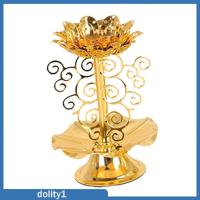 ราคา DIEYUFAN Dolity 1 ที่ใส่ตะเกียงเนยเชิงเทียนดอกบัว xizang ตะเกียงน้ำมันทองเหลืองแท่นบูชาพุทธ (22033177467)