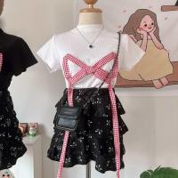 ราคา เซ็ตโบว์ 2 ชิ้น เสื้อโบว์ กระโปรงขนมชั้น น่ารักๆ (22589140851)