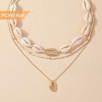 ราคา PCWFKef สร้อยโชคเกอร์เปลือกหอยชายหาดสามชั้นสร้อยคอเปลือกหอยธรรมชาติโบฮีเมียนคอสั้นสำหรับผู้หญิงเชือกโซ่เครื่องประดับโชคเกอร์ (22525991629)
