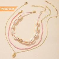 ราคา PCWFKef สร้อยโชคเกอร์เปลือกหอยชายหาดสามชั้นสร้อยคอเปลือกหอยธรรมชาติโบฮีเมียนคอสั้นสำหรับผู้หญิงเชือกโซ่เครื่องประดับโชคเกอร์ (22525991630)