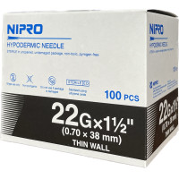 ราคา NIPRO เข็ม เบอร์ 18 30 NO 18g 20g 21g 22g 23g 24g 25g 26g 27g 30g 100ชิ้น (22865081603)