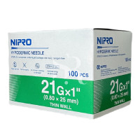 ราคา NIPRO เข็ม เบอร์ 18 30 NO 18g 20g 21g 22g 23g 24g 25g 26g 27g 30g 100ชิ้น (22865081598)