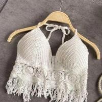 ราคา ชุดว่ายน้ำชายหาดสำหรับผู้หญิงเสื้อครอปสไตล์โบฮีเมียนสำหรับผู้หญิงเสื้อครอปสไตล์โบฮีเมียนแบบเสื้อโครเชต์สวยงามสำหรับเสื้อถักไหมพรม (22882027362)