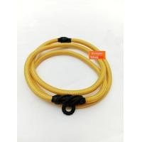 ราคา P68 สร้อยเชือกร่ม สร้อยสีเหลืองถักดำ 2 องค์ หน้า 1 หลัง 1 หนา 4 มิล (21262653728)