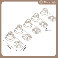 ราคา Warm Light 5ชิ้นแบตเตอรี่ AA ขั้วลบและขดลวดบวกแผ่นสัมผัสสปริงแบตเตอรี่ AA นิกเกิลลวดสปริง (22365195824)