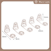 ราคา Warm Light 5ชิ้นแบตเตอรี่ AA ขั้วลบและขดลวดบวกแผ่นสัมผัสสปริงแบตเตอรี่ AA นิกเกิลลวดสปริง (22365195826)
