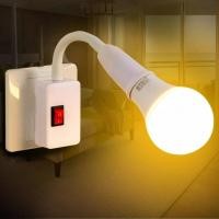 ราคา Popkozzi หลอดไฟ LED E27 ประหยัดพลังงาน หมุนได้ พร้อมสวิตช์ซ็อกเก็ต ซ็อกเก็ตสกรู ที่วางโคมไฟ แบบอินไลน์ ซ็อกเก็ตไฟติดผนัง ประหยัดพลังงานในบ้าน ปลั๊กพลาสติกสังเคราะห์ ABS เสียบโดยตรงกับหลอดไฟ โคมไฟสวิตช