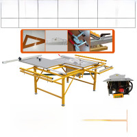 ราคา Multi functionalไม้เลื่อยตารางสไลด์แบบพับได้trackฝุ่นลูกชาย แม่เลื่อยprecision Track Push Saw Workbench (20377140419)