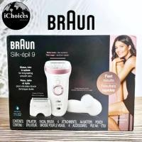 ราคา Braun Silk épil 9 Shave Trim Epilate For Long Lasting Smooth Skin SES 9 880 เครื่องกำจัดขน รวมแปรงทำความสะอาดผิวหน้า สำหรับผู้หญิง (20400657405)