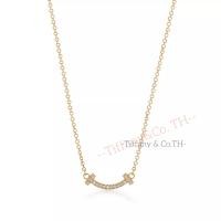 ราคา Tiffany Co Tiffany T Smile สีเหลือง กุหลาบ ขาว 18k จี้เพชรสีทอง มินิ สร้อยคอดีไซน์เนอร์แบรนด์หรู (22421231779)