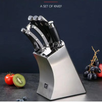 ราคา Germany Zwilling knife set red dot stainless steel auxiliary kitchen kitchenware set full set of household kitchen knives (22678091614)