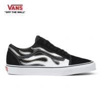 ราคา VANS OLD SKOOL FLAME BLACK WHITE รองเท้า ผ้าใบ VANS ชาย หญิง (9587352279)