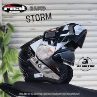 ราคา หมวกกันน็อคยกคาง Real รุ่น Storm Rapid หมวกกันน็อคเต็มใบยกคาง ถอดซักได้ รองรับการติดตั้ง Bluetooth มาตรฐาน มอก และ ECE (22648302949)