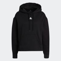 ราคา adidas Lifestyle Essentials Relaxed 3 Stripes Hoodie Women Black GS1349 (22434640383)