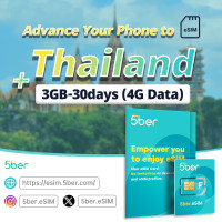 ราคา 5ber บัตร ESIM ประเทศไทย ESIM 3 5 GB 30วัน โทรศัพท์ของคุณล่วงหน้าสู่เทคโนโลยี ESIM ดาวน์โหลดและประเทศที่ไม่จำกัด ซิมการ์ดประเทศไทย (21393582055)