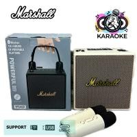 ราคา ลำโพงบลูทูธ Marshall Wireless Speaker Home KTV โทรโข่ง ไมโครโฟนคู่ แบบพกพา ลำโพงร้องคาราโอเกะ USB TF ลำโพงเบสหนักๆ Karaoke System Bluetooth (22865223705)