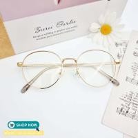 ราคา กรอบแว่นตา แว่นตัดตามสายตา แว่นกรองแสง เลนส์สั่งตัดใหม่คุณภาพแท้100 เลนส์ย่อบาง ตัดตามค่าสายตา แบบกรอบสวยๆสไตล์เกาหลี กรอบทรงกลม รุ่น88063 (22119927066)