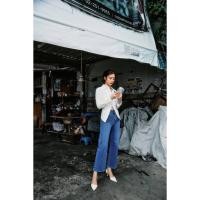 ราคา TBY JEANS by Beary สุดปัง ยีนส์ทรงขากระบอกใหญ่ เพิ่มดีเทลเก๋ๆ เอวติดกระดุม 2 เม็ด รุ่น T3116 (21922981455)