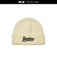 ราคา MLB หมวกไหมพรม ยูนิเซ็กส์ Varsity Cursive รุ่น 3ABNVM146 50CRD สีครีม (22118692952)