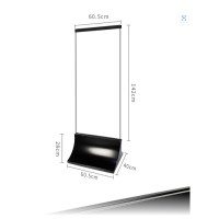 ราคา โครงป้ายฐานเหล็กโค้ง ขนาด 60 180CM ขาตั้ง ขาตั้งป้าย ป้ายหน้าร้าน ป้ายโฆษณา โครงป้ายฐานเหล็กโค้ง ขนาด 60 180CM โครงเหล็กสีดำ แสดงป้ายได้ ขาตั้งป้ายโฆษณา ขาตั้งโปสเตอร์ ขาตั้งป้ายโฆษณา ขาตั้งป้าย (2061